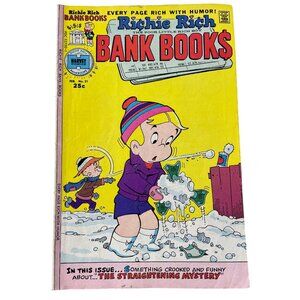 Harvey Comics Richie Rich Bank Books #21 Feb 1976 Vintage Humor Comic 25¢